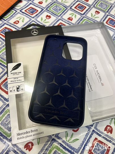 Чехол на iPhone 13 pro, синий, оригинал