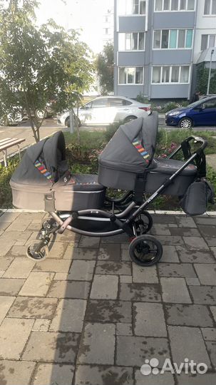 Коляска для двойни 2 в 1