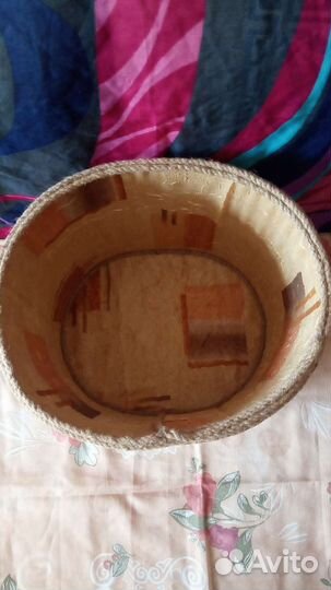 Корзина для хранения из джута