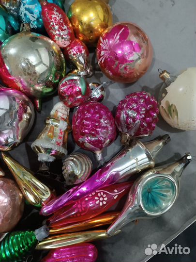 Елочные игрушки СССР и ГДР одним лотом