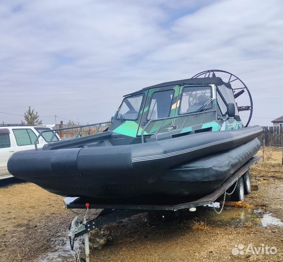 Аэролодка Север 650 с прицепом