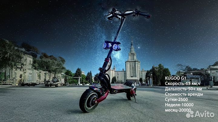 Прокат, аренда электросамокатов kugoo G-booster G1