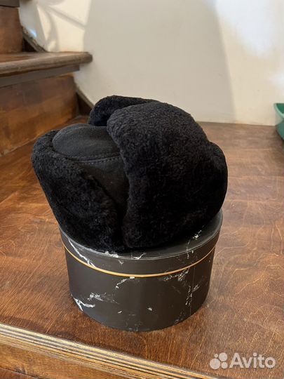 Шапка ушанка мутон