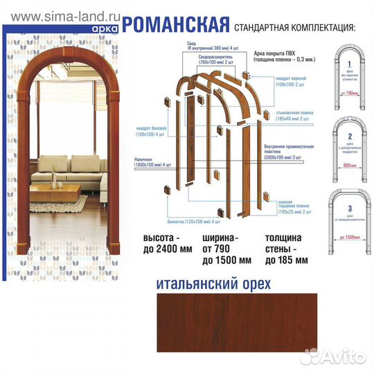 Арки новые Романская, Оксфорд, Олимпус, Рено
