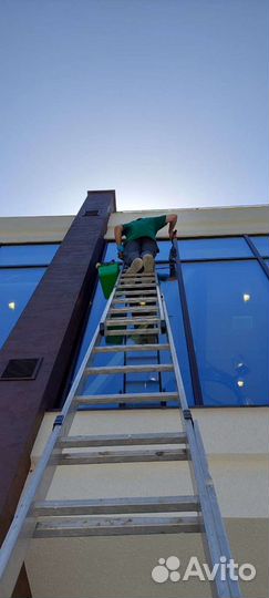 Мойка окон и фасадов