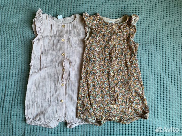 Сет летних ромперов H&M, р.86