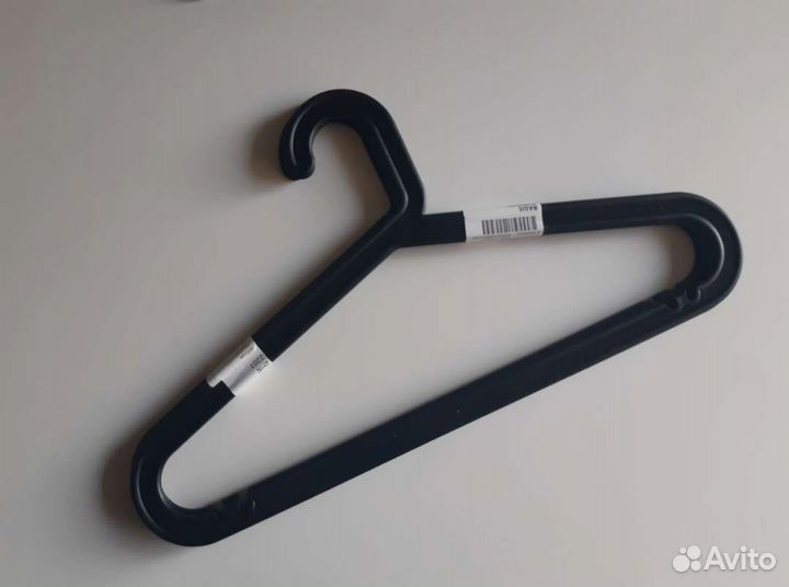 Вешалки плечики IKEA багис чёрные 4 шт набор