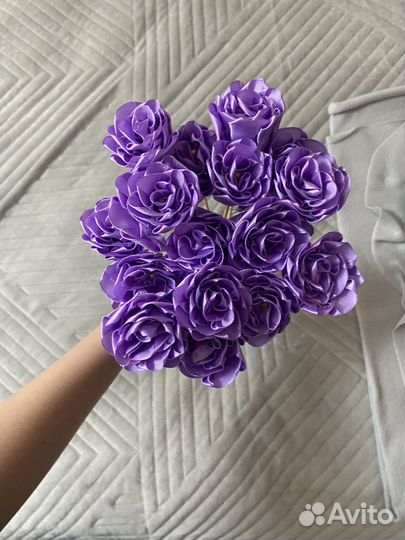 Букет из атласных роз