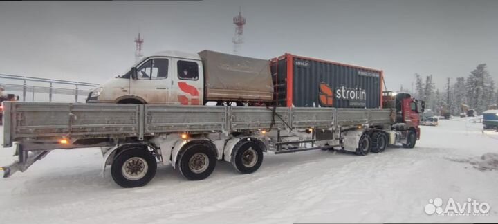 Грузоперевозки Еврофуры, Полуприцеп 20тн Тент Борт