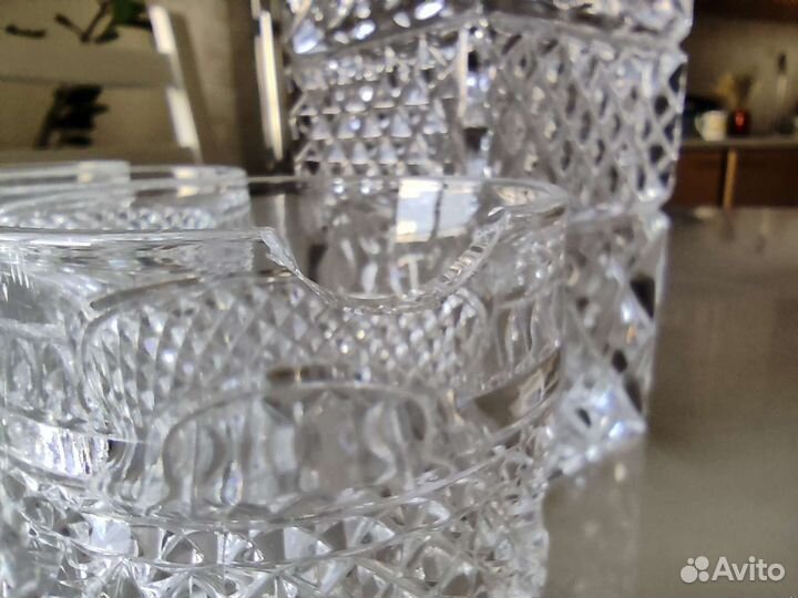 Набор для виски из богемского хрусталя