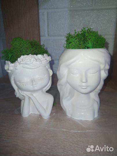 Гипсовые кашпо