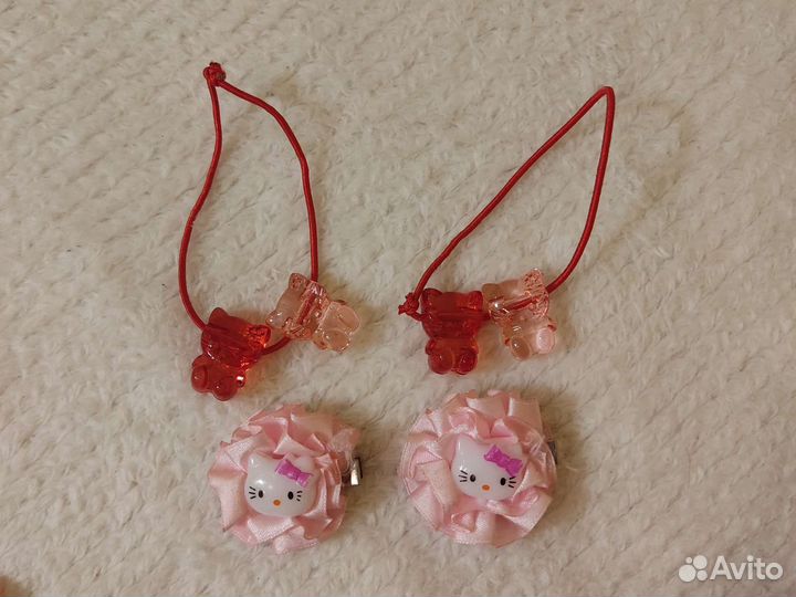 Аксессуары для волос Hello Kitty+расчёска+подвеска