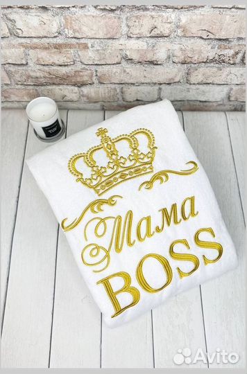 Халат женский махровый