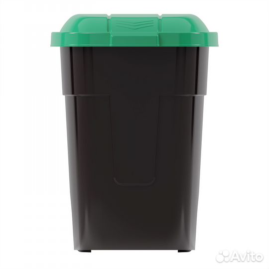 Бак пластиковый для мусора на колесах 65 л