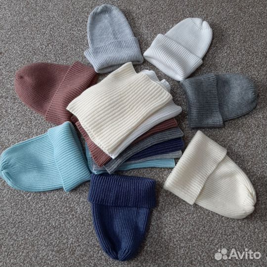 Комплект шапка+снуд ручная работа