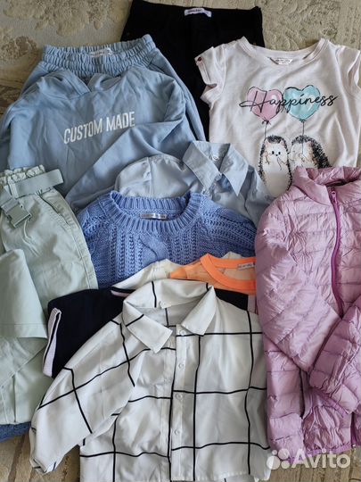 Детские вещи на девочку пакетом 146-152