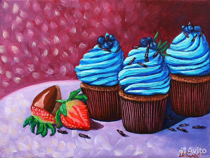 Картины маслом акрилом на холсте