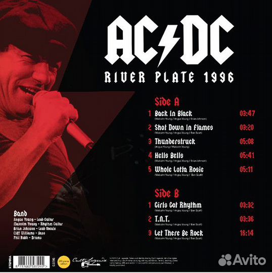Виниловая пластинка AC/DC - River Plate 1996 (Blac
