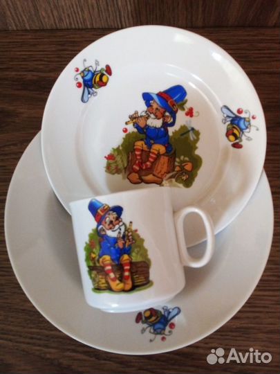 Набор детской посуды новый