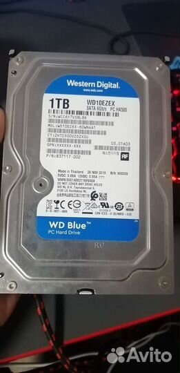 Жесткий диск 1 тб western digital
