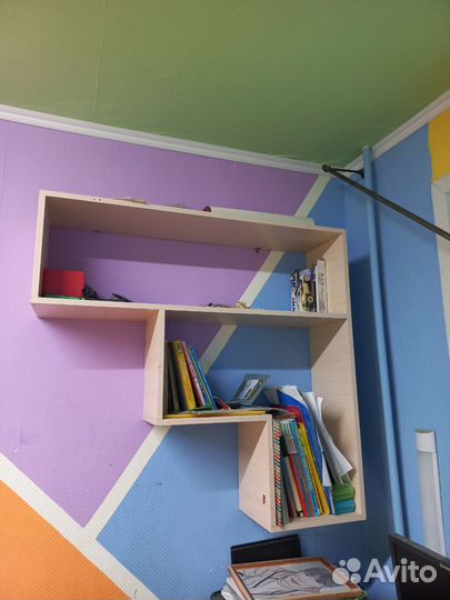 Полка настенная для книг