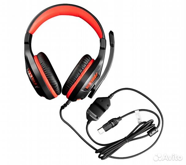 Компьютерная гарнитура Оклик HS-L610G Samurai, чер