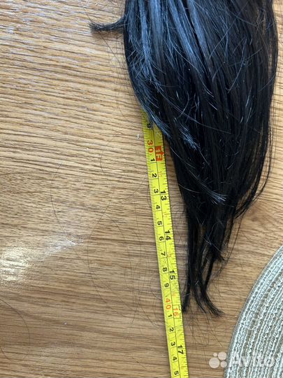 Волосы для наращивания 40 см черные