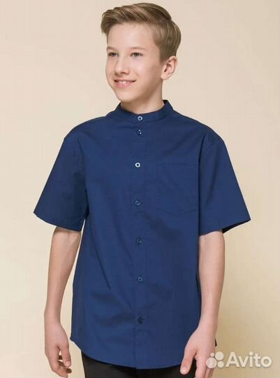 Рубашка школьная новая 134