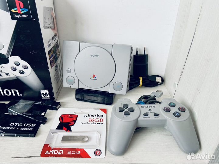 Sony PS Classic Прошитая Eris С 5000+ Ретро Играми