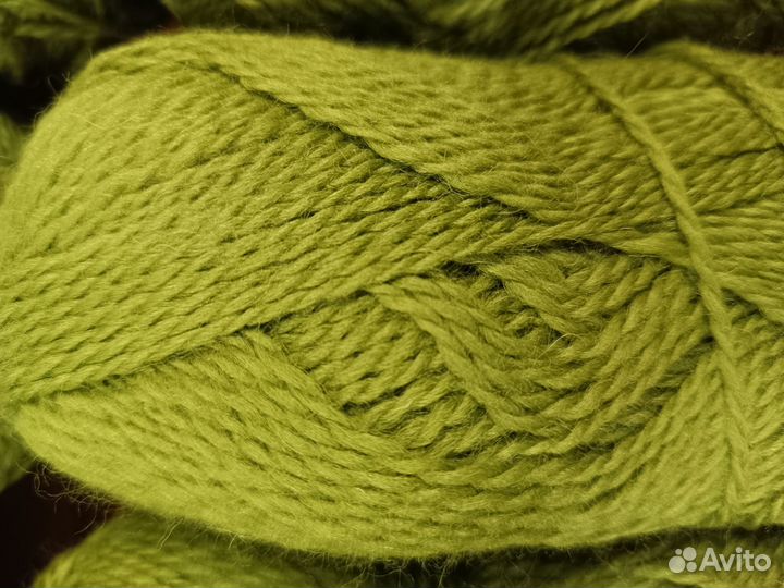 Пряжа нитки для вязания чистая шерсть