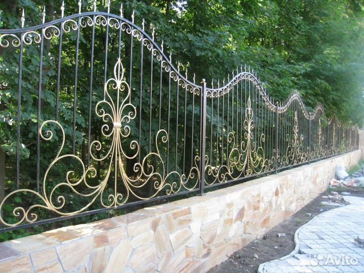 H2Кованные заборы \ Калитки под заказ 2м/h2 p&nbsp