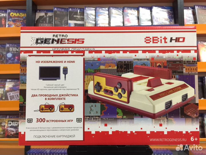 Dendy hdmi + 300 игр + два проводных джойстика