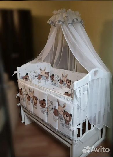 Бортики в детскую кроватку