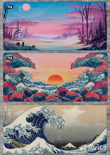 Большие игровые коврики 31 цвет