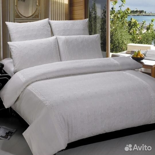 Комплект постельного белья сатин с вышивкой