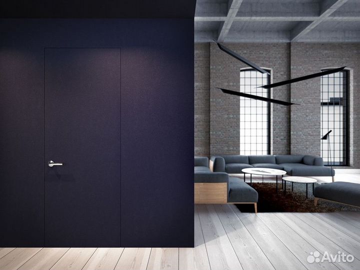 Скрытые межкомнатные двери под отделку