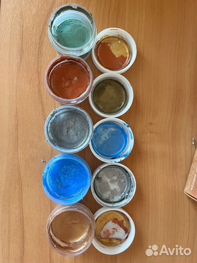 Краски акриловые металлик набор