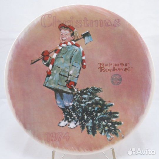 Тарелки серии «Рождество». Художник Н. Роквелл