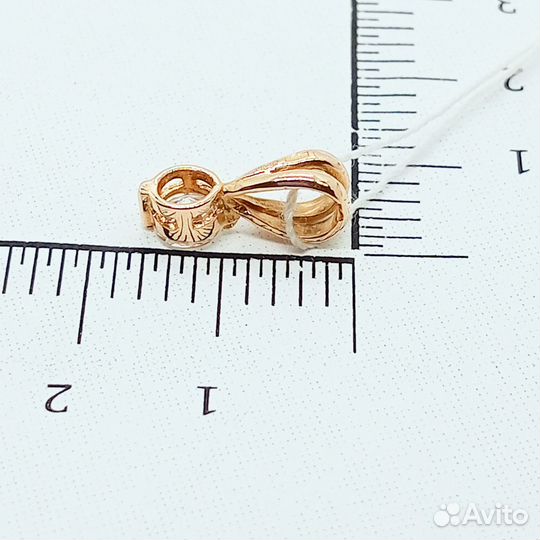 Подвеска с синтетическим камнем Золото