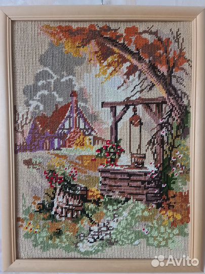 Картина с вышивкой 44х34