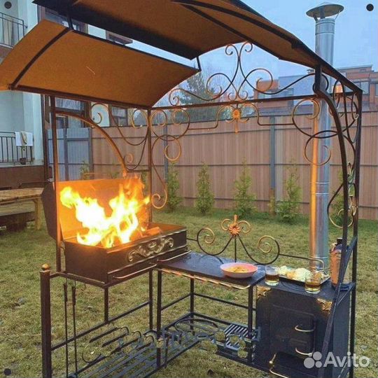 Кованый мангал для дачи