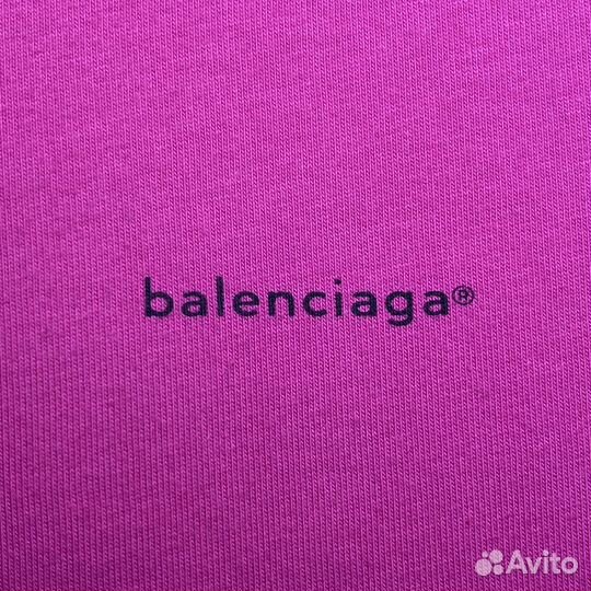 Balenciaga Розовая Футболка Оригинал