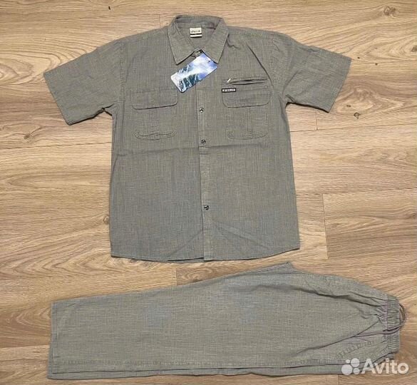 Костюм мужской летний лен 52