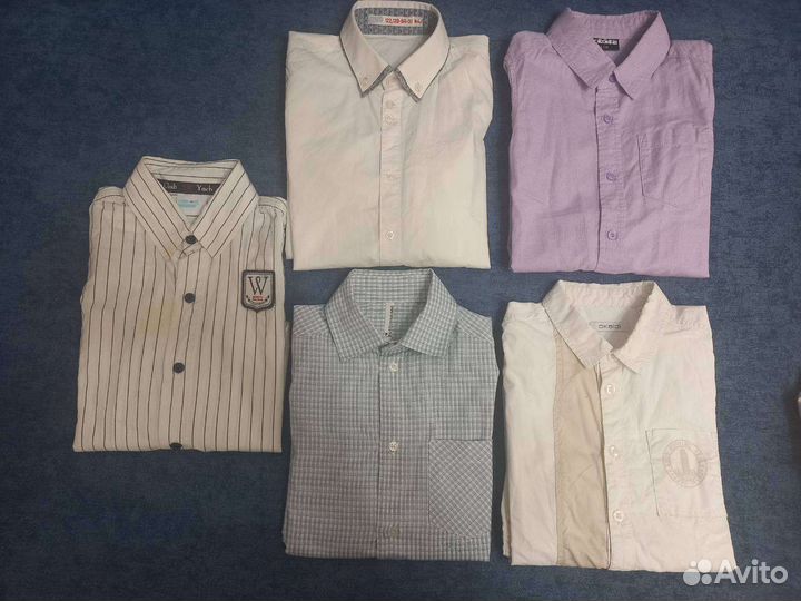 Рубашки на мальчика 122 128