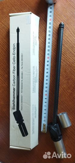 Шпиль для виолончели наклонный карбоновый