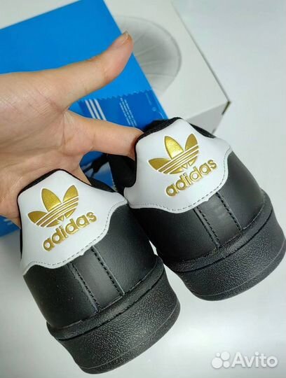 Кеды adidas superstar black 41-45