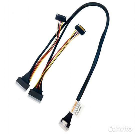 Кабель 1xSlimline SASx8 (SFF8654) - 2xU.2 SFF-8639 New