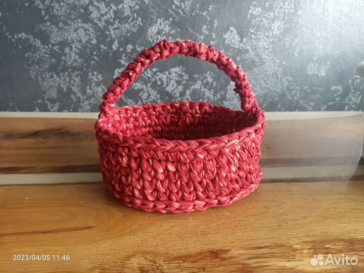 Вязанные корзины