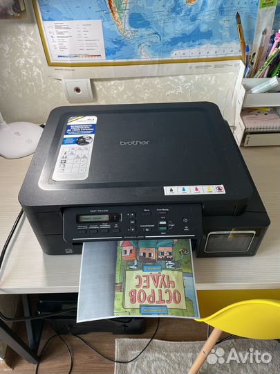 Мфу струйный brother dcp-t510w