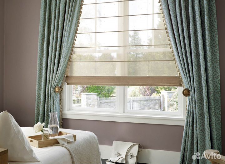 Римские шторы. Европейские ткани